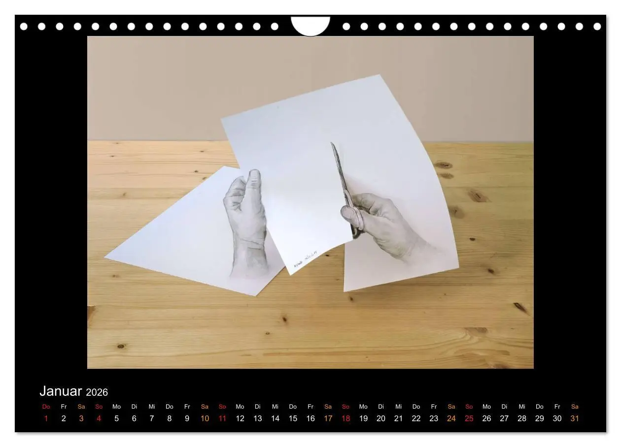 Bild: 9783516134858 | optische Täuschungen 2026 (Wandkalender 2026 DIN A4 quer), CALVENDO...