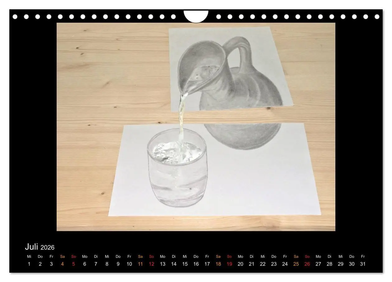 Bild: 9783516134858 | optische Täuschungen 2026 (Wandkalender 2026 DIN A4 quer), CALVENDO...