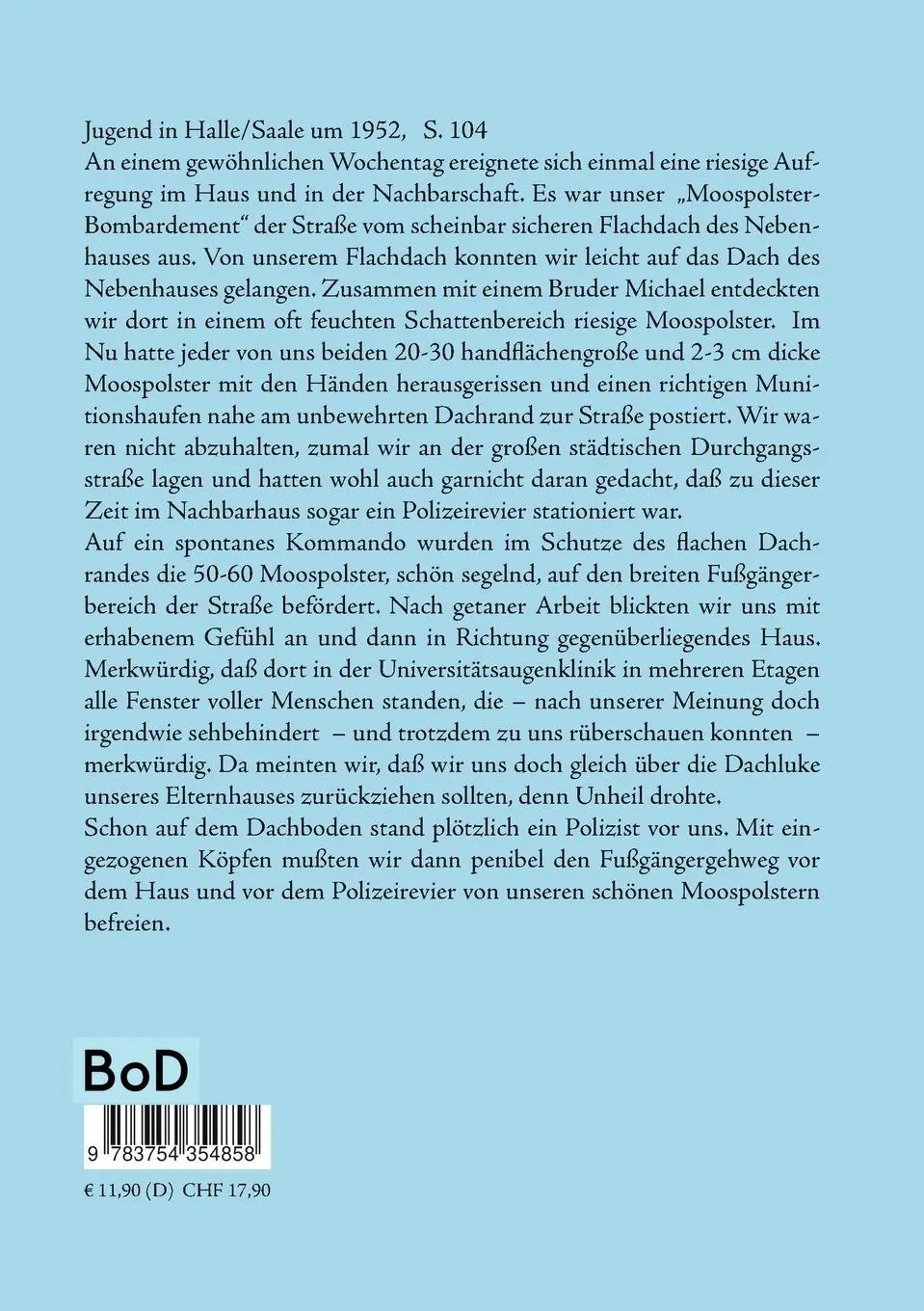Rückseite: 9783754354858 | Erinnern für die Zukunft 1937 ¿ 1977 | Rückblick auf ein reiches Leben