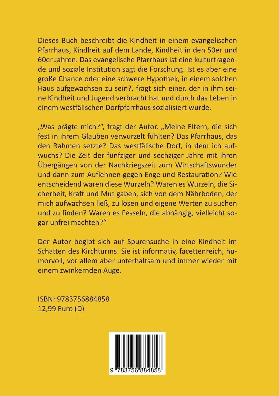 Rückseite: 9783756884858 | Im Schatten des Kirchturms | Hans-Martin Grosse-Oetringhaus | Buch