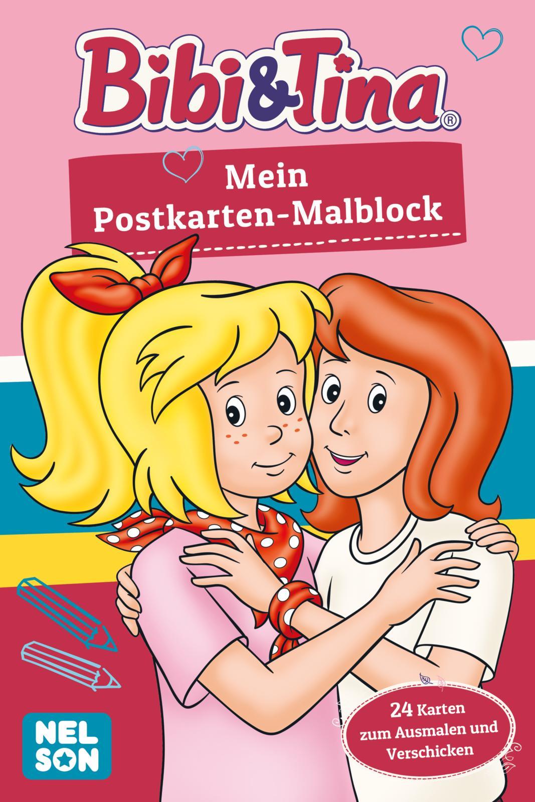 Cover: 9783845124858 | Bibi &amp; Tina: Mein Postkarten-Malblock | Freunde für immer! | Buch