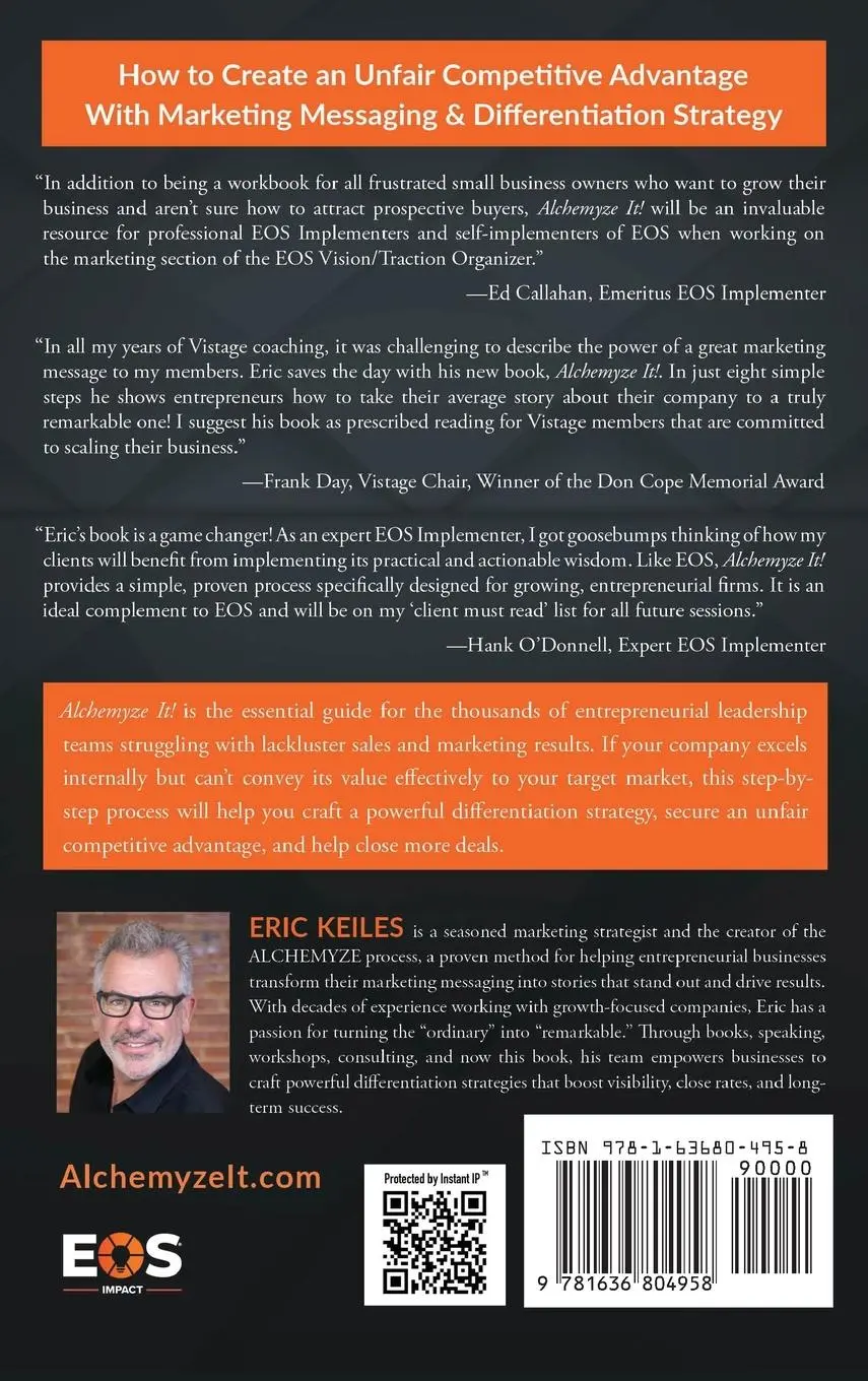 Rückseite: 9781636804958 | Alchemyze It! | Eric Keiles | Buch | Englisch | 2025 | Igniting Souls