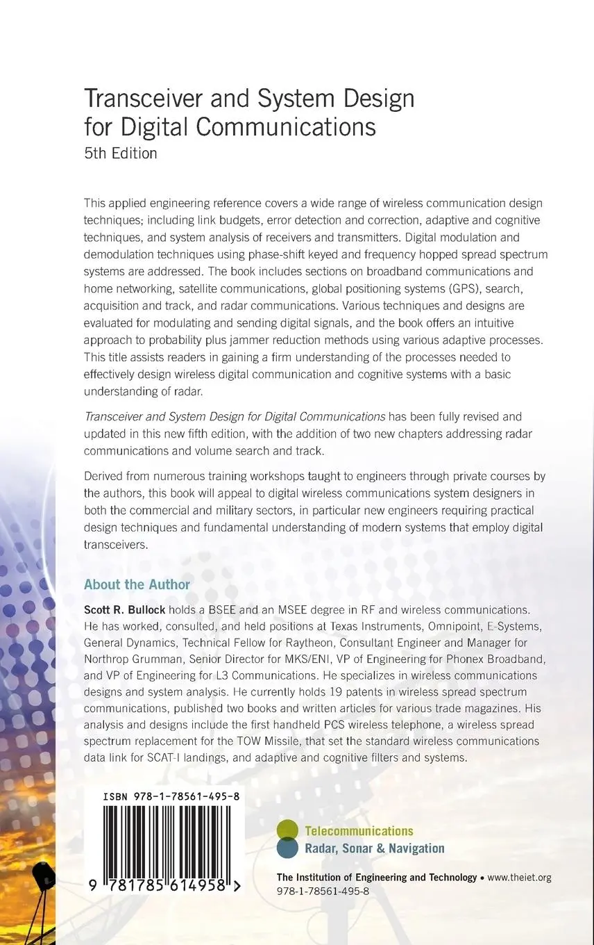 Rückseite: 9781785614958 | Transceiver and System Design for Digital Communications | Bullock