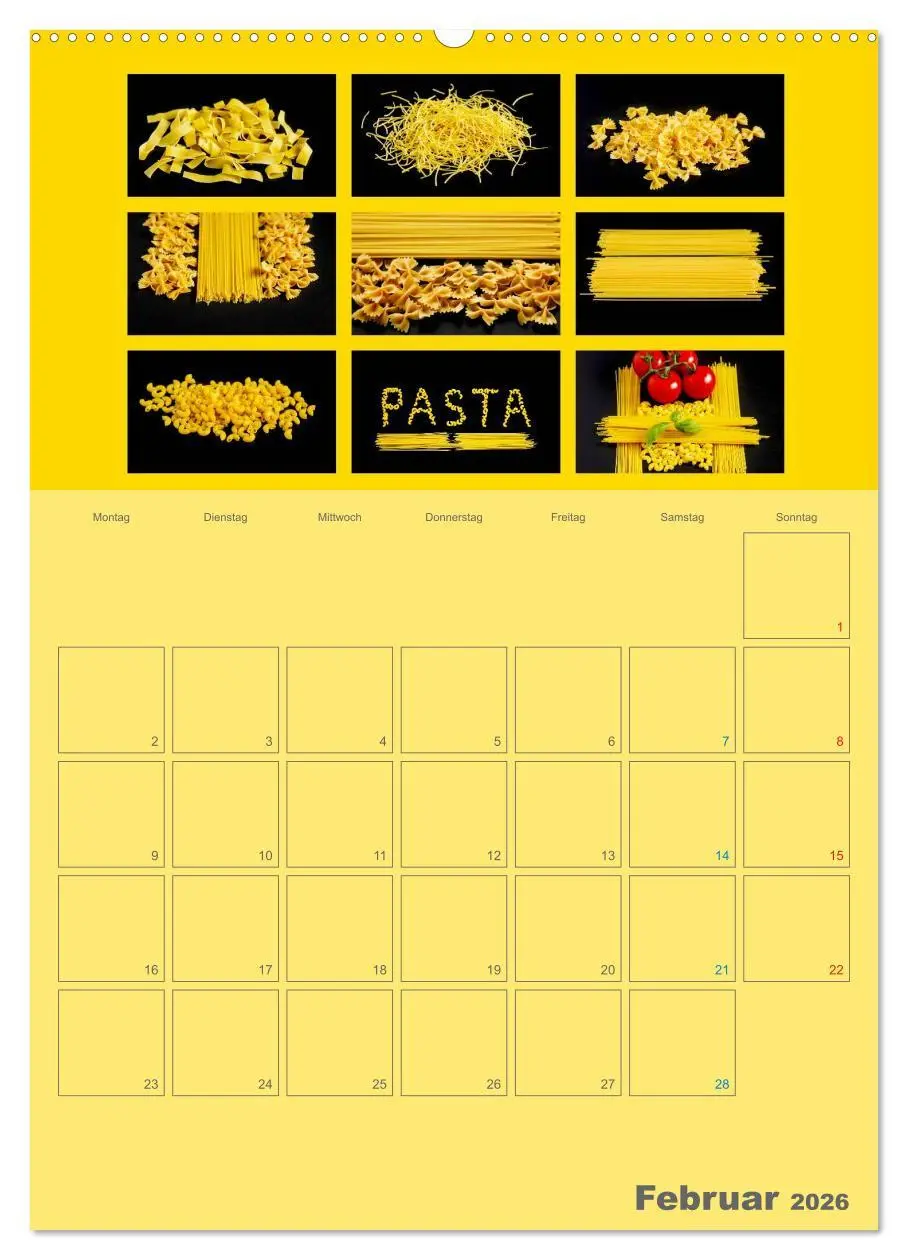 Bild: 9783516434958 | Food (Wandkalender 2026 DIN A2 hoch), CALVENDO Monatskalender | Jäger