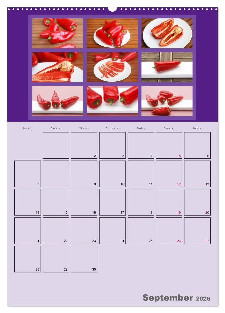 Bild: 9783516434958 | Food (Wandkalender 2026 DIN A2 hoch), CALVENDO Monatskalender | Jäger