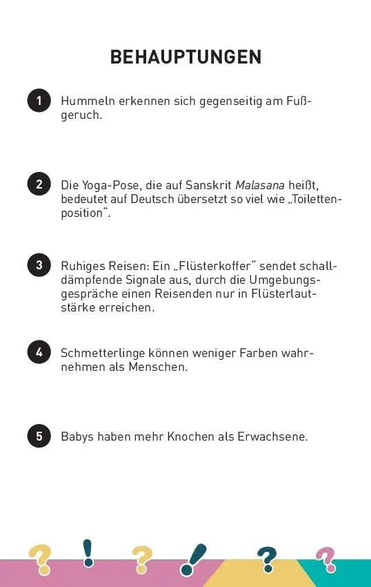 Bild: 9783625194958 | Wahr oder nicht? - Das Quiz-Spiel I ab 10 Jahren | Taschenbuch | 2026