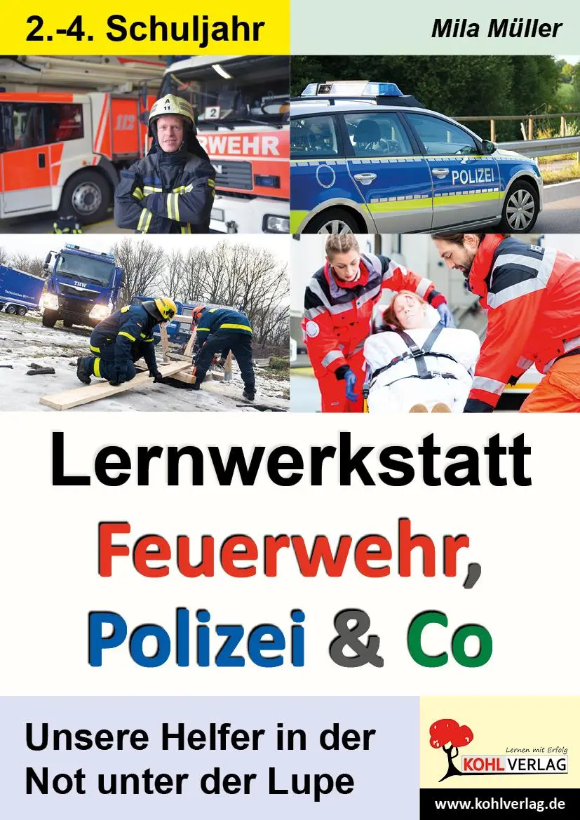 Cover: 9783960404958 | Lernwerkstatt Feuerwehr, Polizei &amp; Co | Mila Müller | Taschenbuch