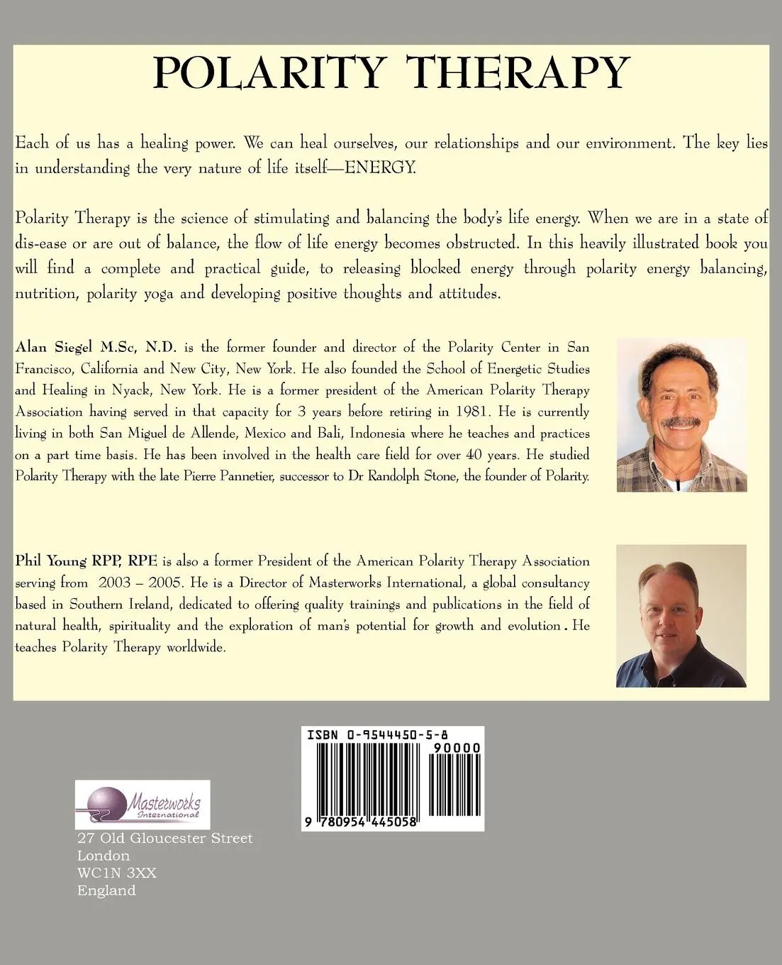 Rückseite: 9780954445058 | Polarity Therapy - Healing with Life Energy | Alan Siegel (u. a.)