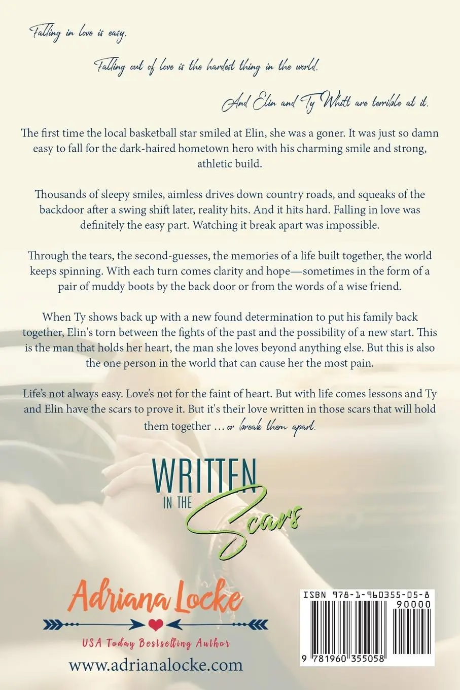 Rückseite: 9781960355058 | Written in the Scars | Adriana Locke | Taschenbuch | Englisch | 2023
