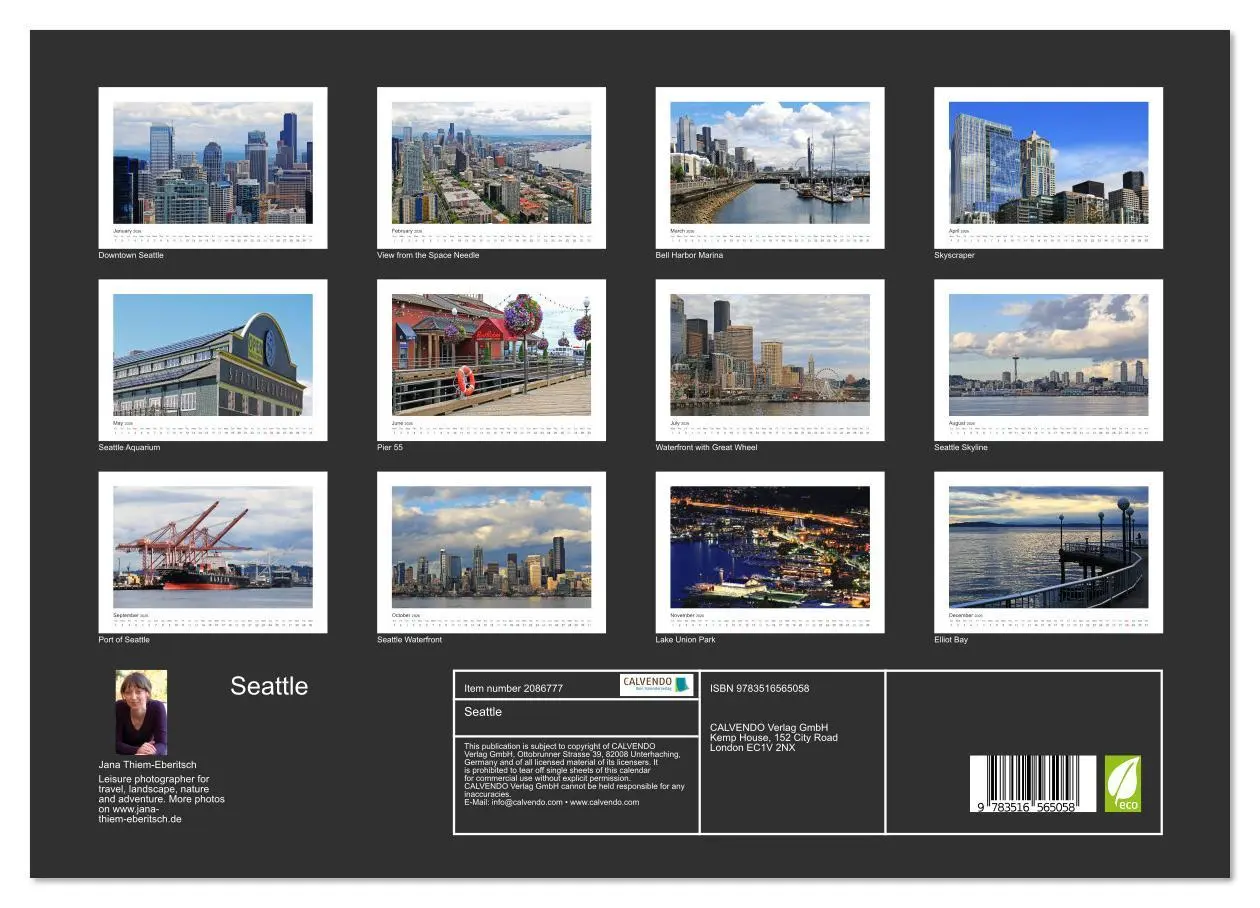 Bild: 9783516565058 | Seattle (Wall Calendar 2026 DIN A3 landscape), CALVENDO 12 Month...