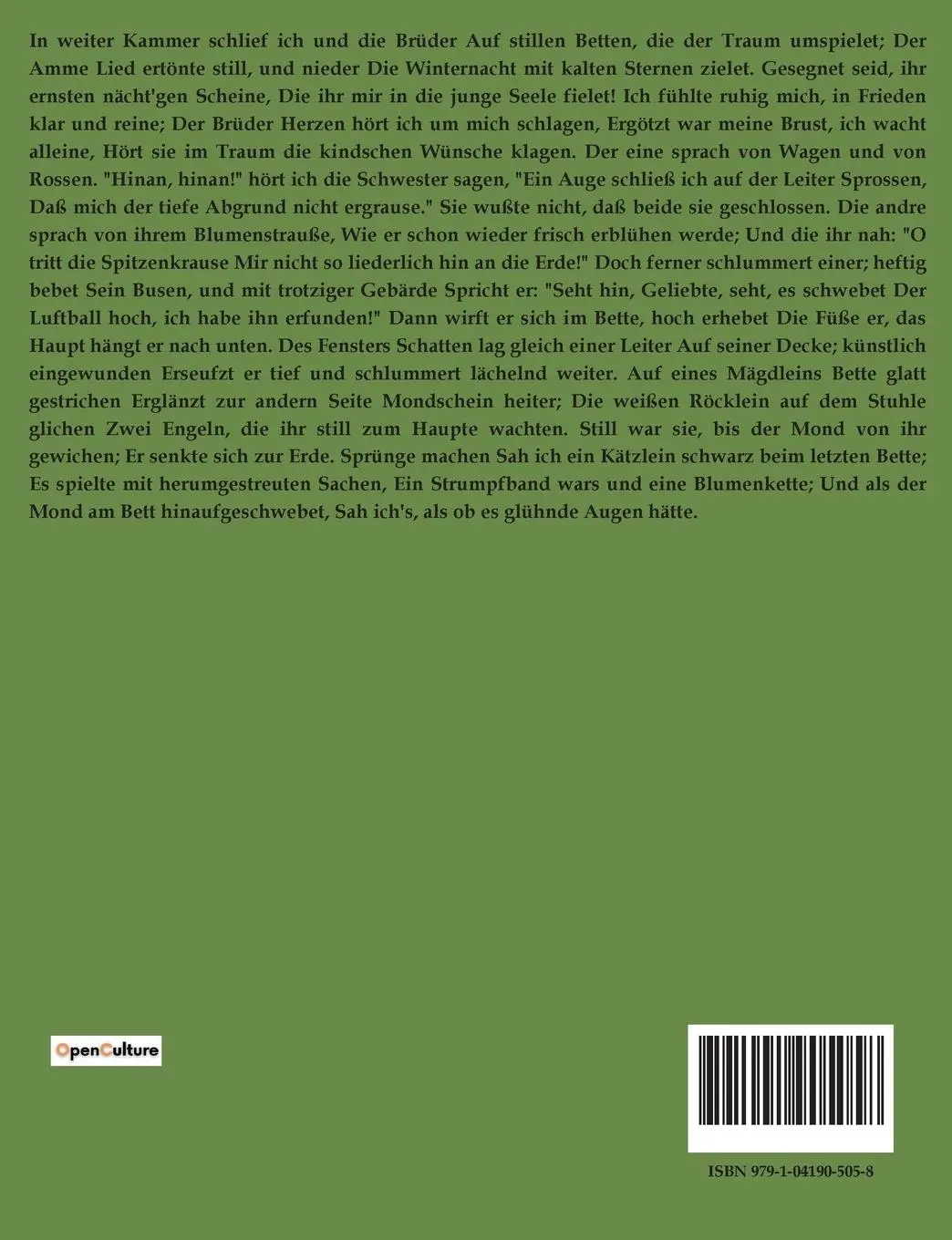 Rückseite: 9791041905058 | Romanzen vom Rosenkranz | Clemens Brentano | Taschenbuch | 280 S.
