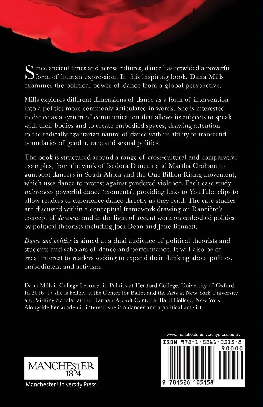 Rückseite: 9781526105158 | Dance and politics | Moving beyond boundaries | Dana Mills | Buch