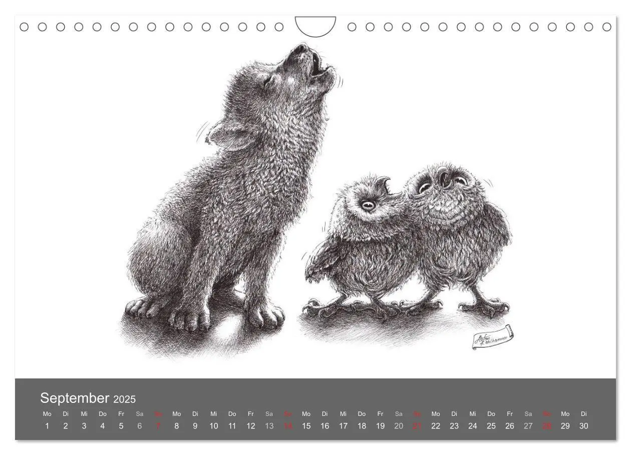 Bild: 9783435825158 | owls &amp; friends 2025 (Wandkalender 2025 DIN A4 quer), CALVENDO...
