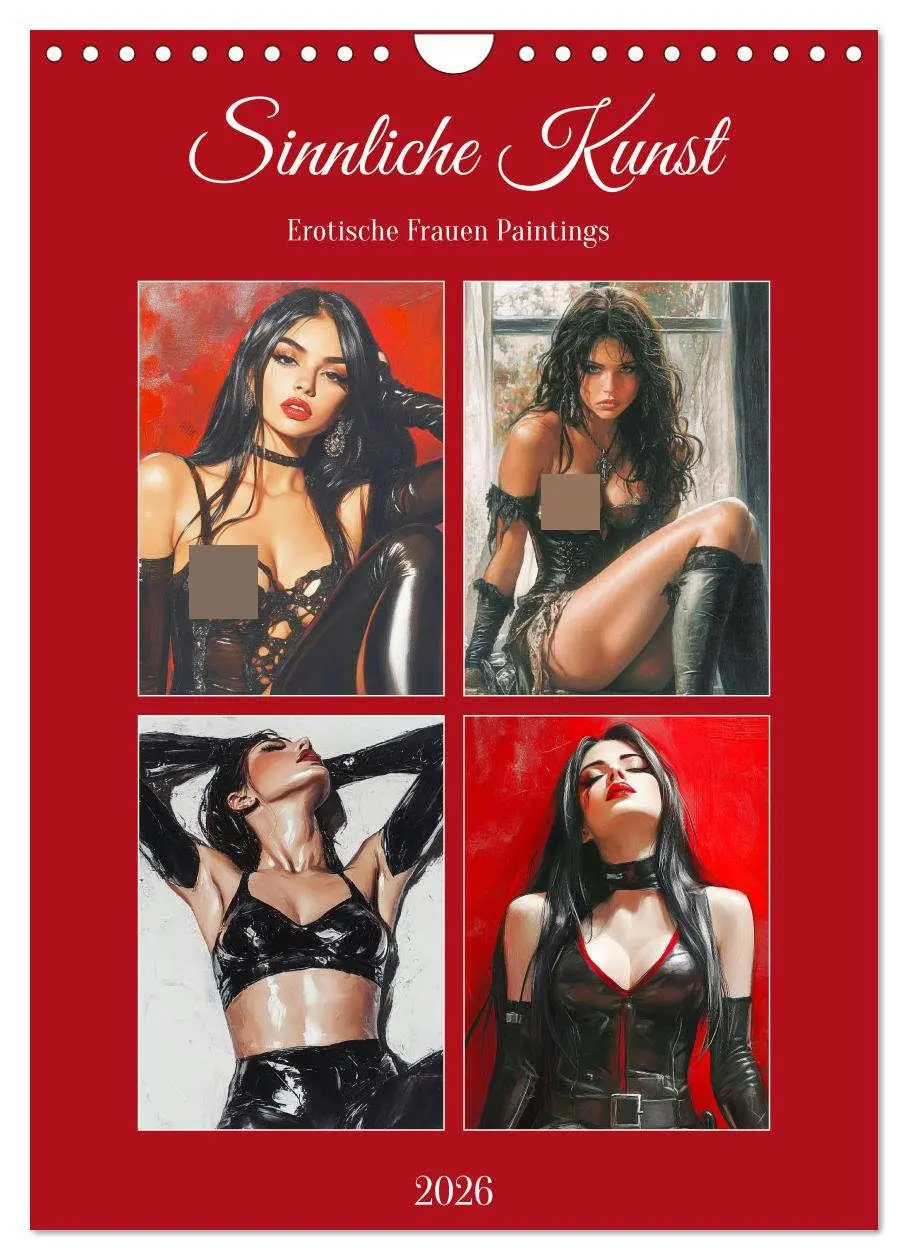 Cover: 9783516245158 | Sinnliche Kunst. Erotische Frauen Paintings (Wandkalender 2026 DIN...