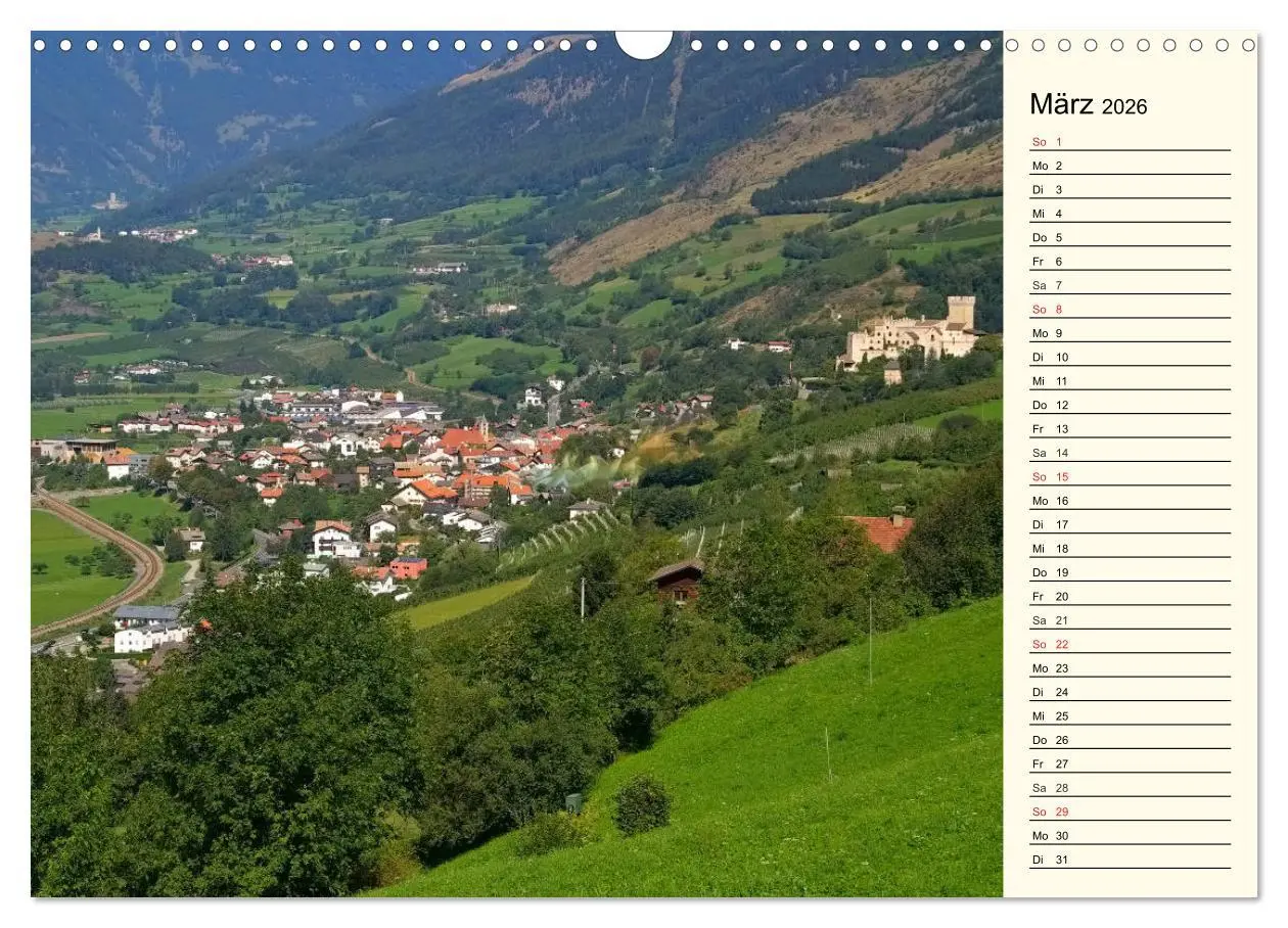 Bild: 9783457905258 | Vinschgau - Die Sonnenseite Südtirols (Wandkalender 2026 DIN A3...