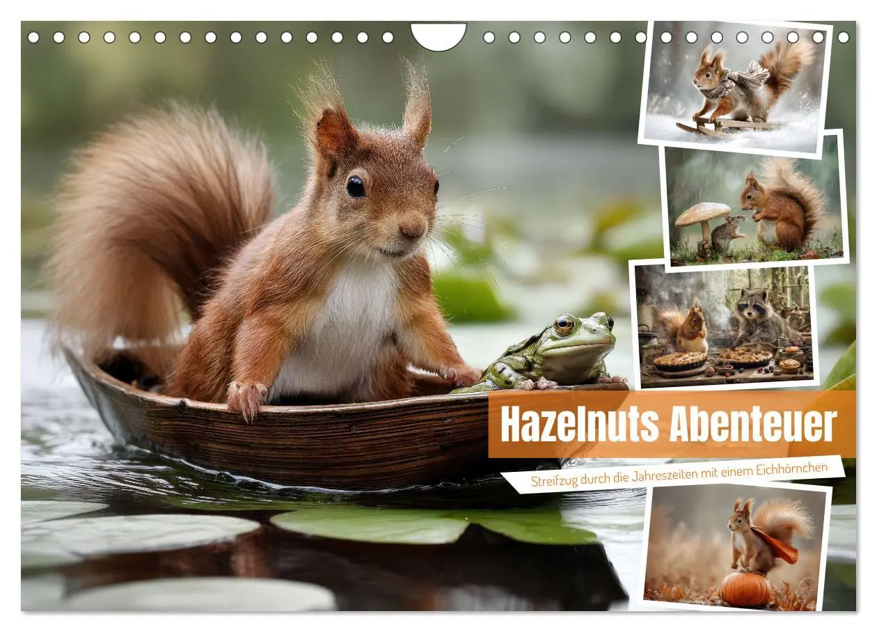 Cover: 9783516235258 | Hazelnuts Abenteuer (Wandkalender 2026 DIN A4 quer), CALVENDO...