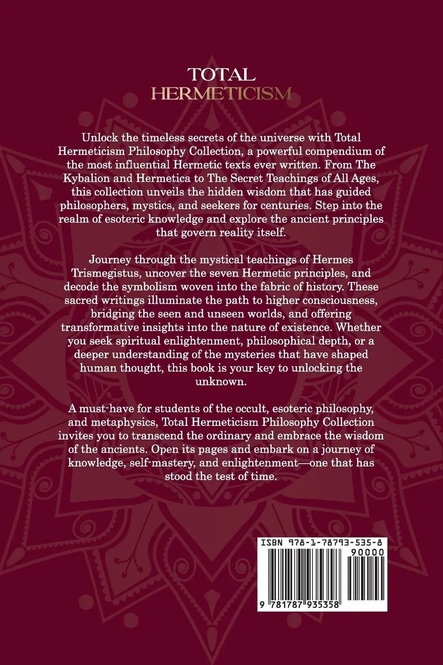 Rückseite: 9781787935358 | Total Hermeticism Philosophy Collection | Hermes Trismegistus (u. a.)