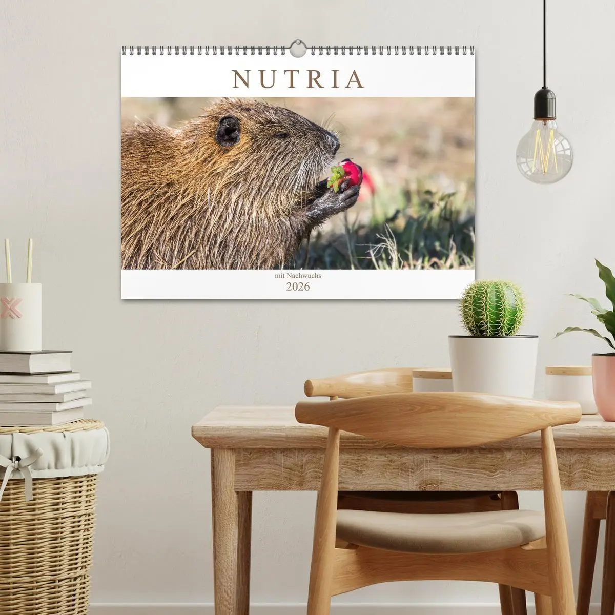 Bild: 9783457825358 | NUTRIA mit Nachwuchs (Wandkalender 2026 DIN A3 quer), CALVENDO...