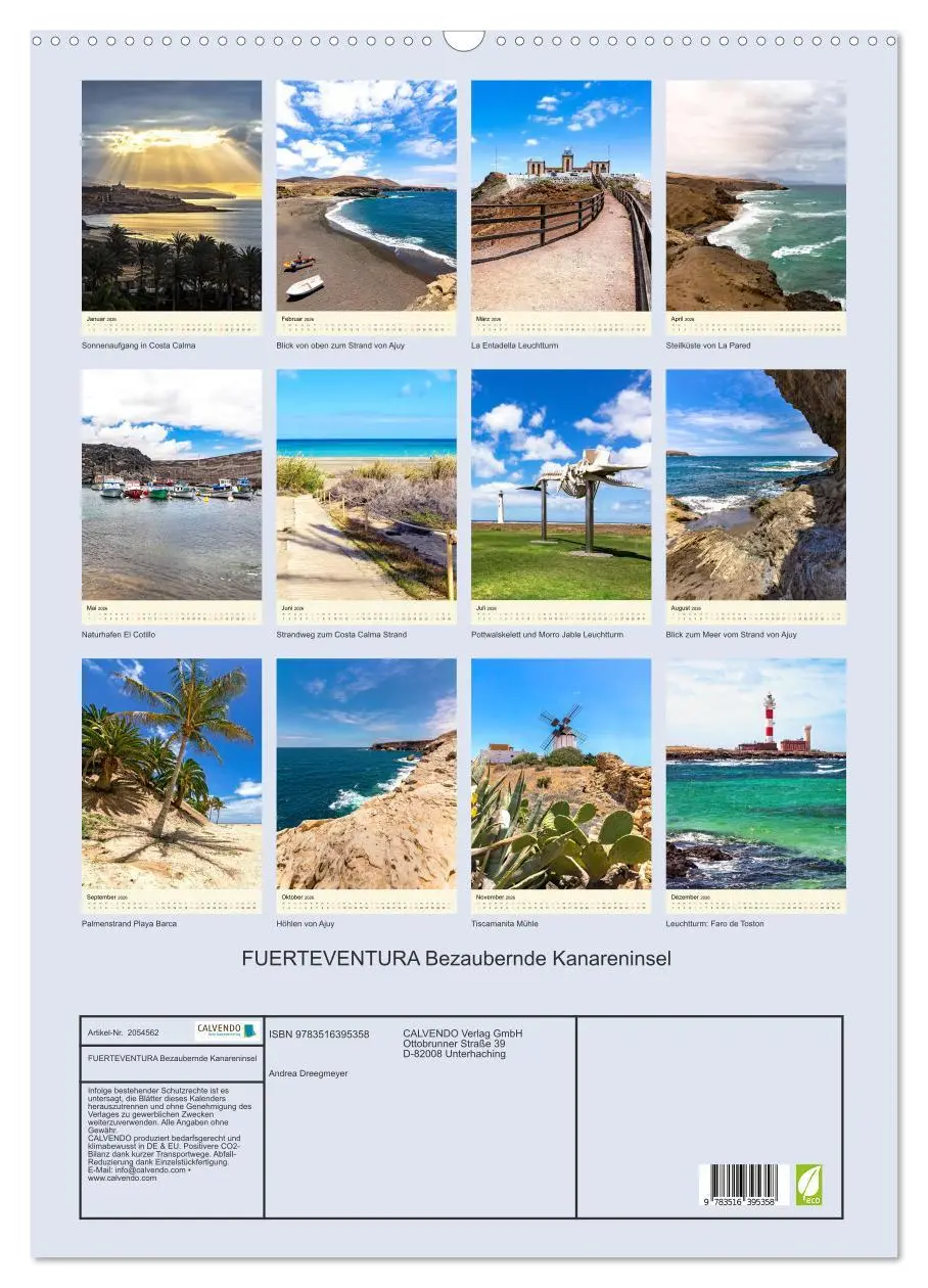 Bild: 9783516395358 | FUERTEVENTURA Bezaubernde Kanareninsel (Wandkalender 2026 DIN A2...