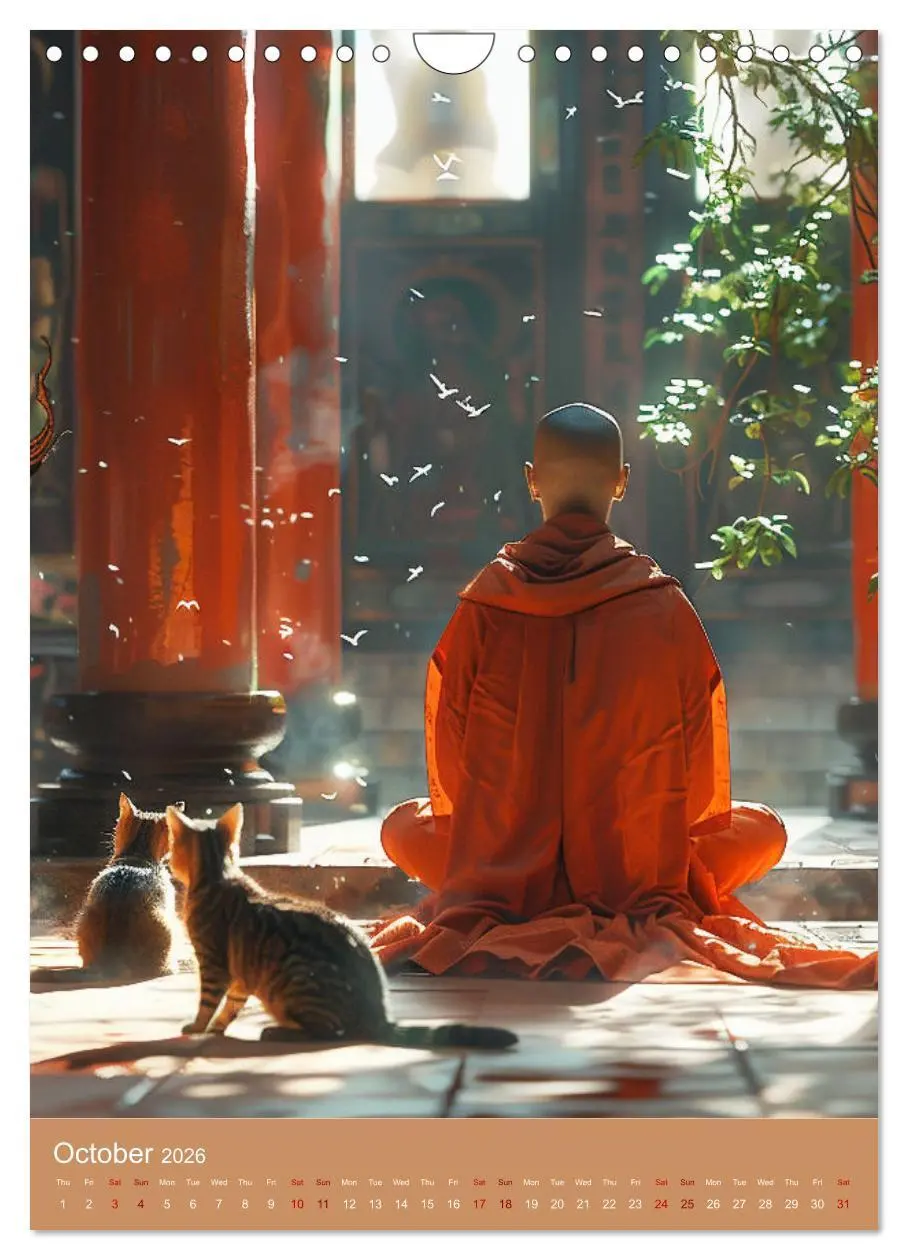 Bild: 9783516535358 | Zen in Orange (Wall Calendar 2026 DIN A4 portrait), CALVENDO 12...