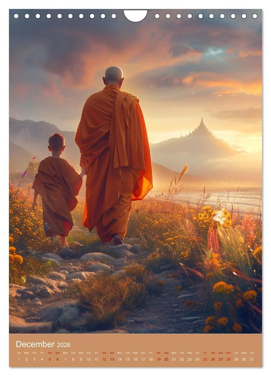 Bild: 9783516535358 | Zen in Orange (Wall Calendar 2026 DIN A4 portrait), CALVENDO 12...