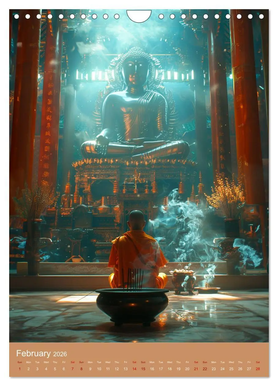Bild: 9783516535358 | Zen in Orange (Wall Calendar 2026 DIN A4 portrait), CALVENDO 12...