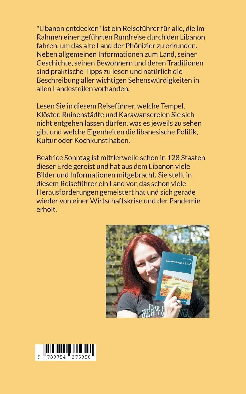 Rückseite: 9783754375358 | Libanon entdecken | Reiseführer durchs alte Phönizien | Sonntag | Buch