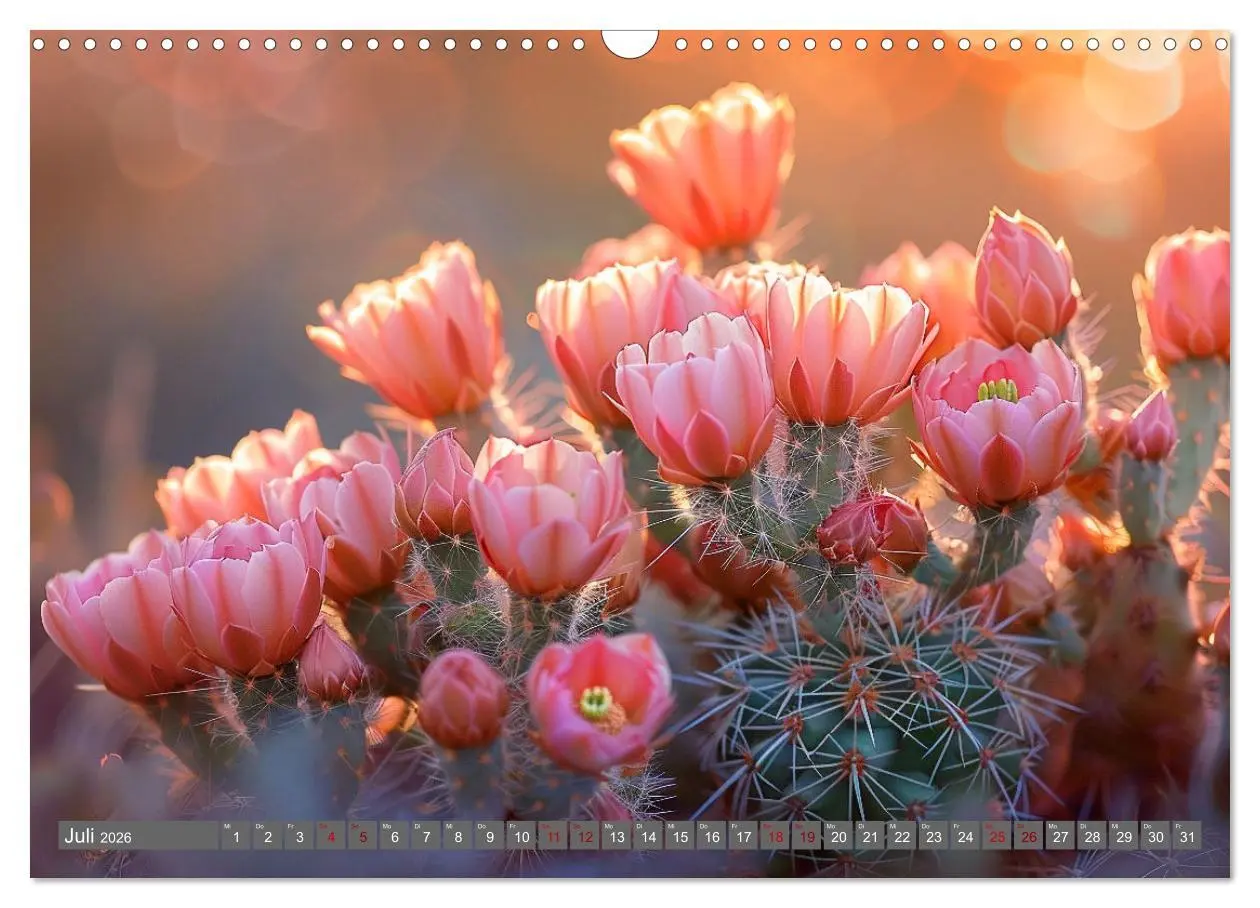 Bild: 9783457435458 | Kaktussi (Wandkalender 2026 DIN A3 quer), CALVENDO Monatskalender