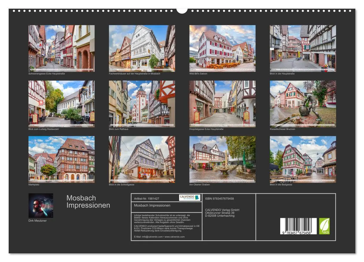 Bild: 9783457675458 | Mosbach Impressionen (hochwertiger Premium Wandkalender 2026 DIN A2...