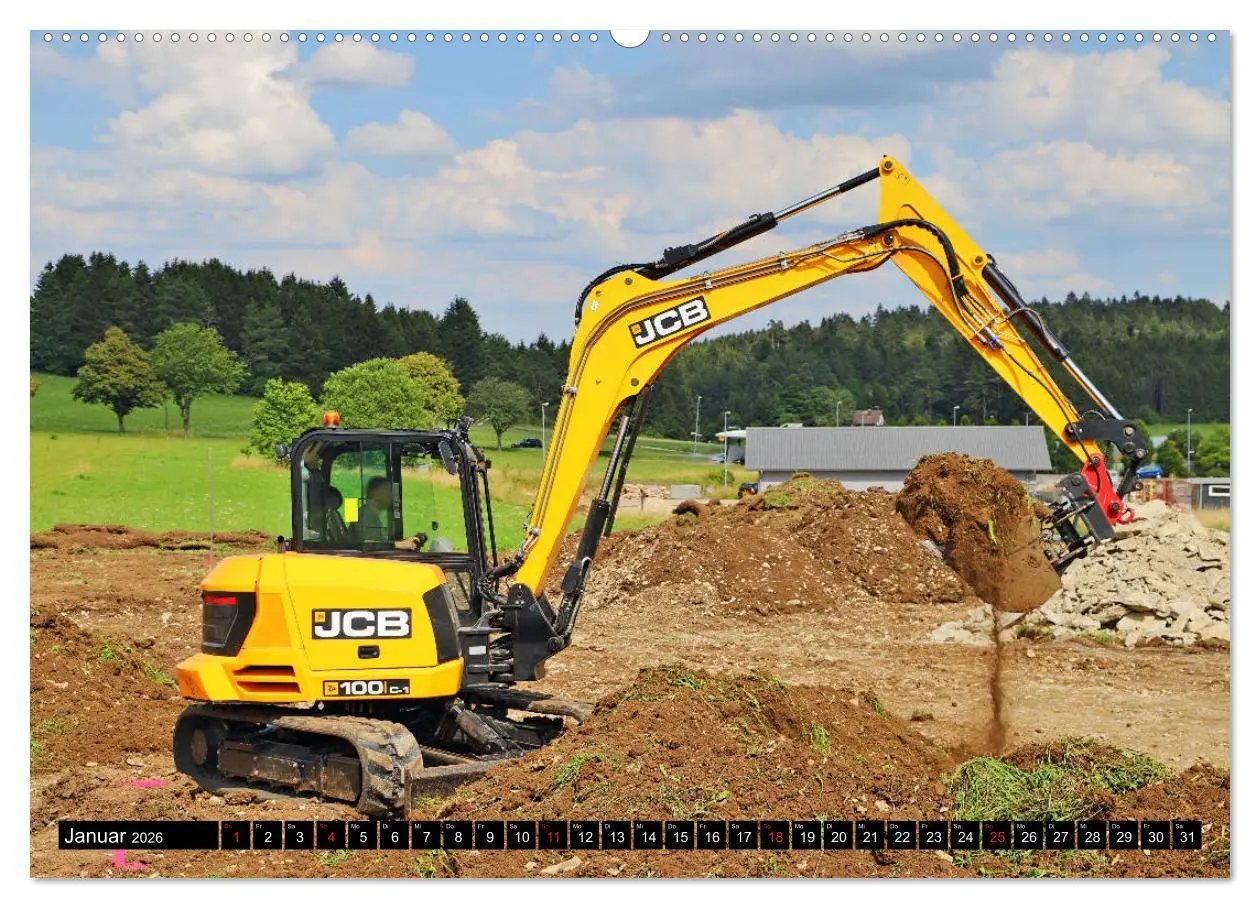 Bild: 9783457815458 | Baufahrzeuge auf der Baustelle (Wandkalender 2026 DIN A2 quer),...