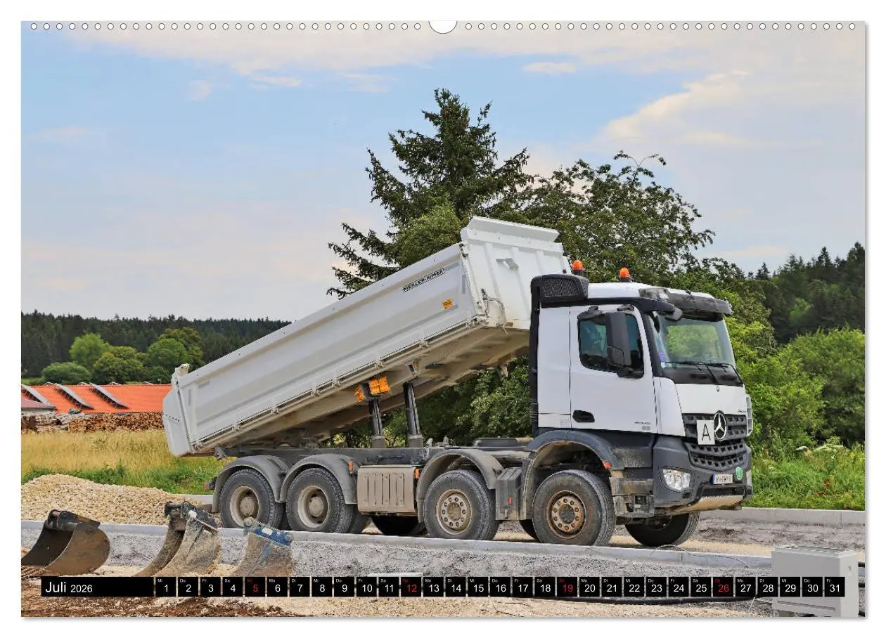 Bild: 9783457815458 | Baufahrzeuge auf der Baustelle (Wandkalender 2026 DIN A2 quer),...
