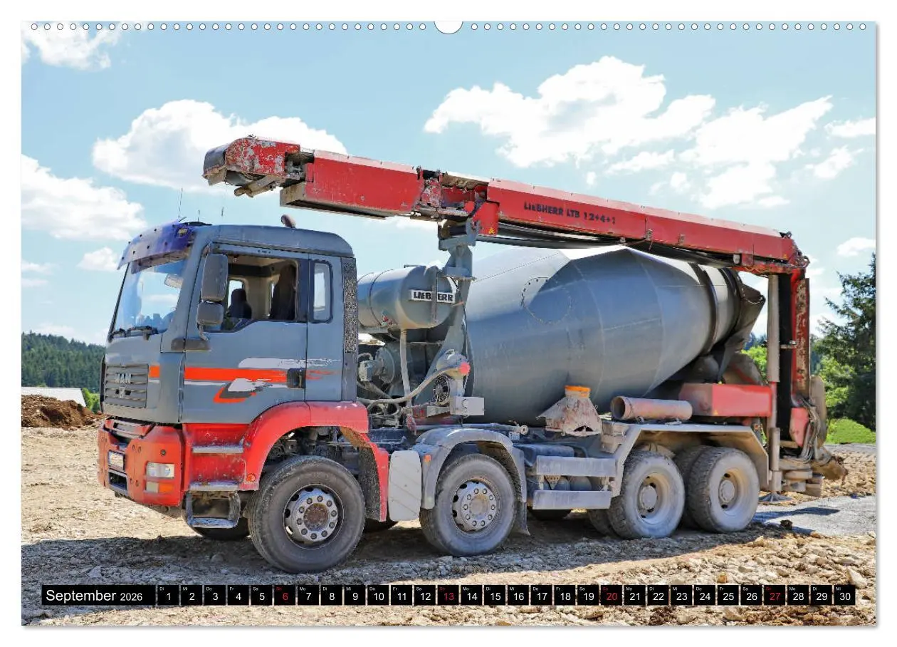 Bild: 9783457815458 | Baufahrzeuge auf der Baustelle (Wandkalender 2026 DIN A2 quer),...