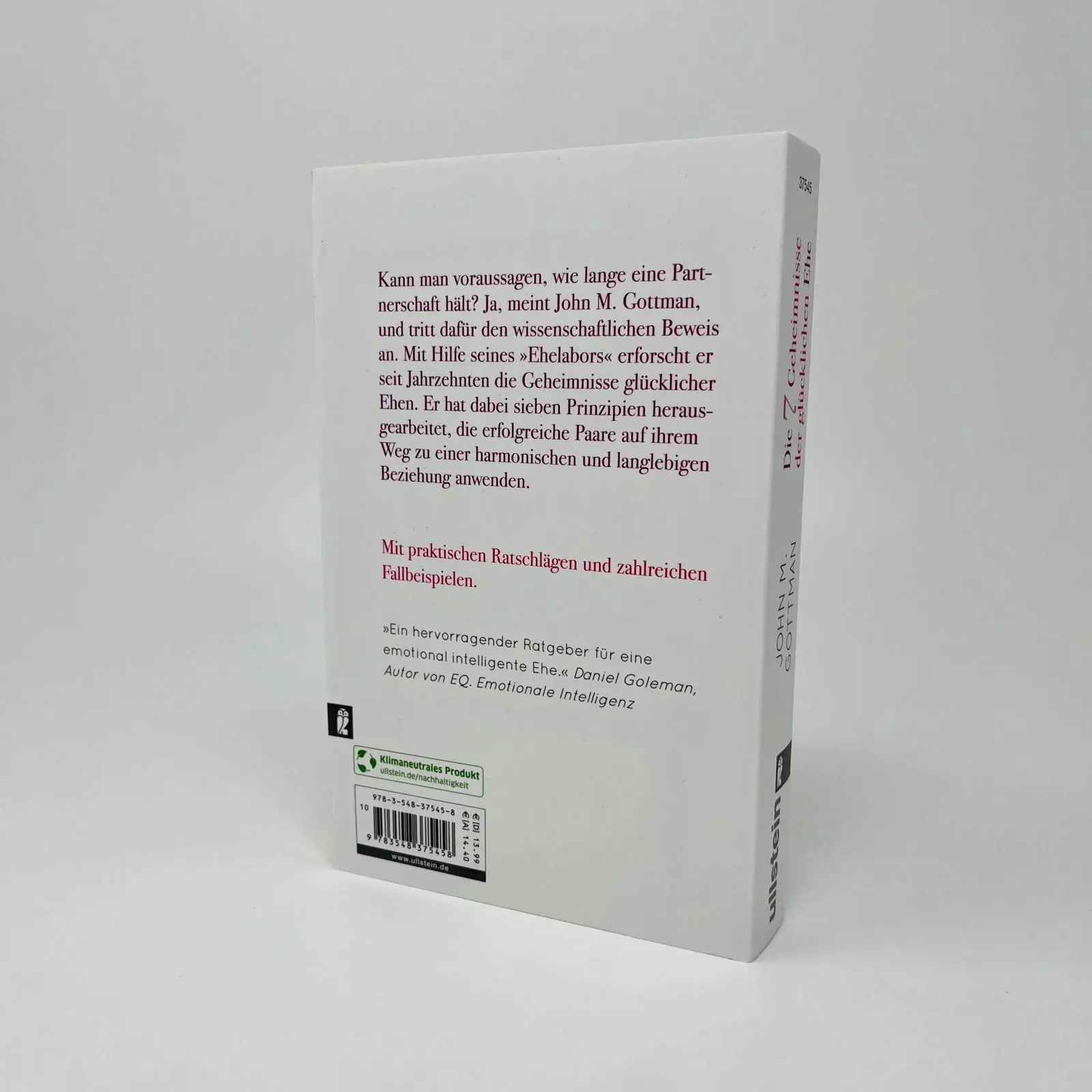 Bild: 9783548375458 | Die 7 Geheimnisse der glücklichen Ehe | John M. Gottman | Taschenbuch