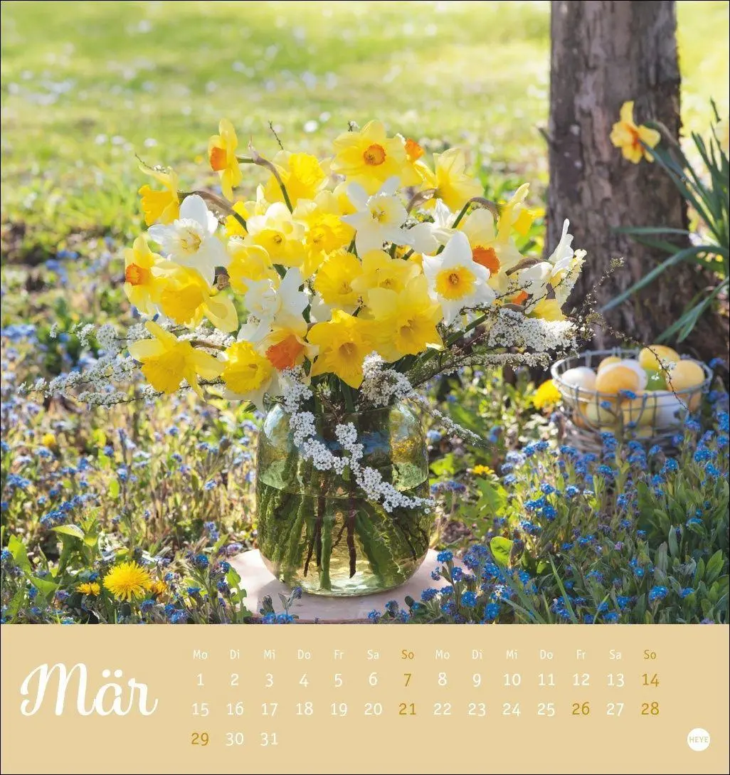 Bild: 9783756415458 | Herzliche Blumengrüße Postkartenkalender 2027 | Heye | Kalender | 2027