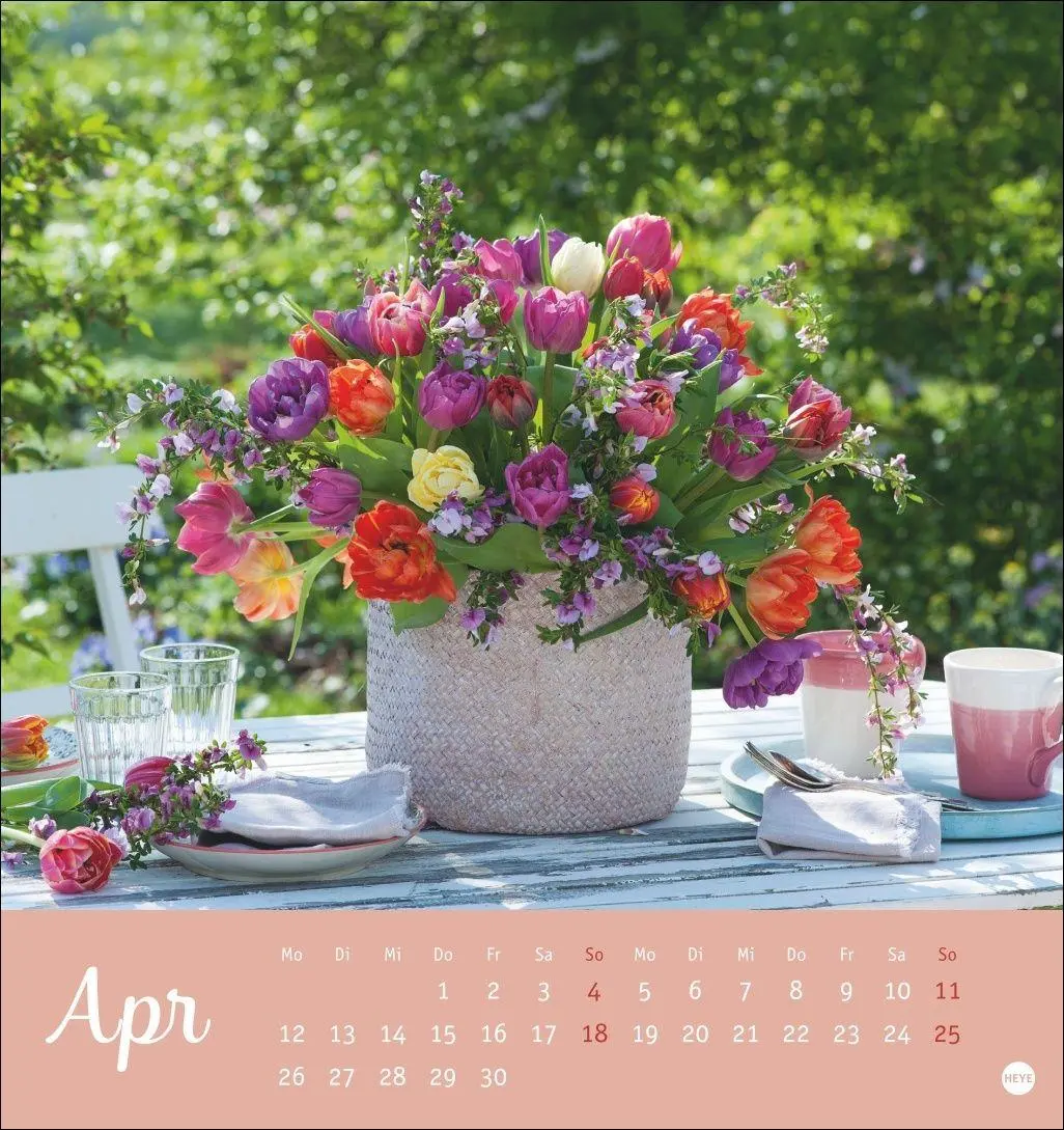 Bild: 9783756415458 | Herzliche Blumengrüße Postkartenkalender 2027 | Heye | Kalender | 2027