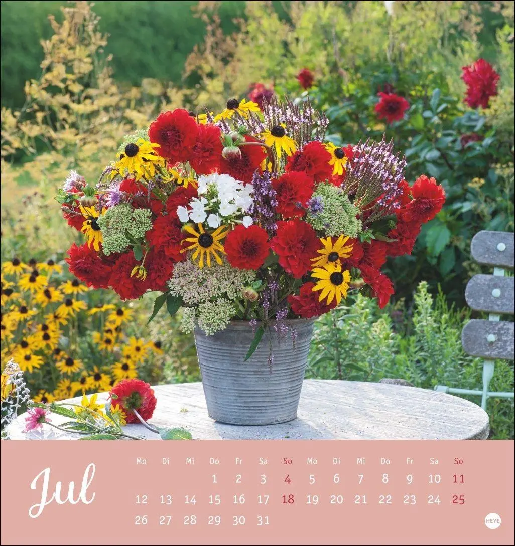 Bild: 9783756415458 | Herzliche Blumengrüße Postkartenkalender 2027 | Heye | Kalender | 2027