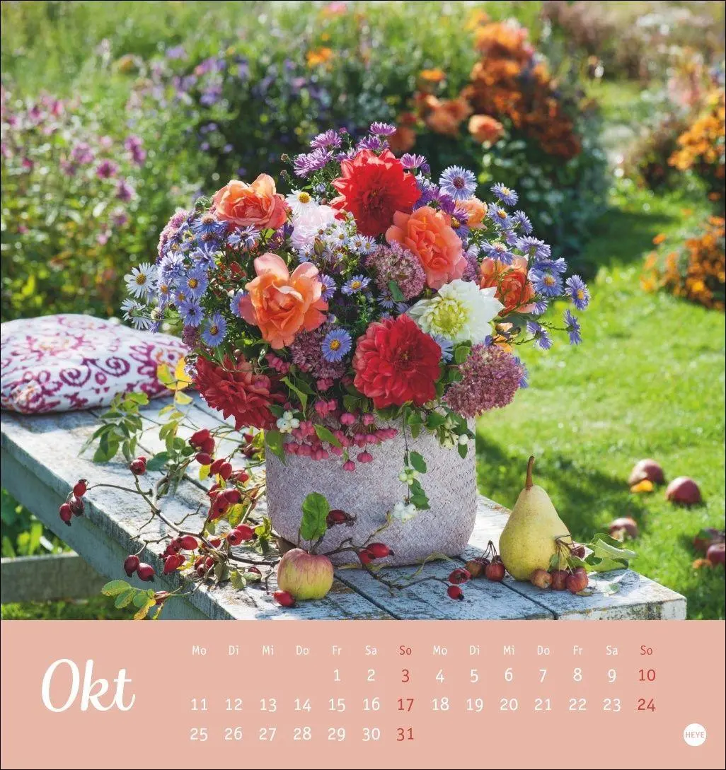 Bild: 9783756415458 | Herzliche Blumengrüße Postkartenkalender 2027 | Heye | Kalender | 2027