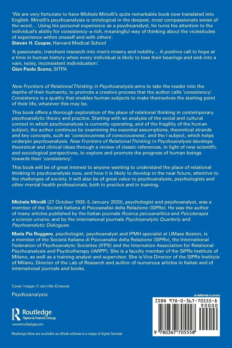 Rückseite: 9780367705558 | New Frontiers of Relational Thinking in Psychoanalysis | Minolli
