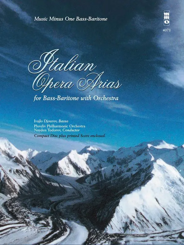 Cover: 9781596155558 | Italian Opera Arias for Bass-Baritone and Orch. | Music Minus One