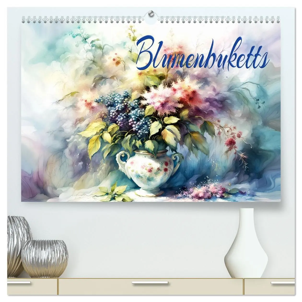 Cover: 9783457425558 | Blumenbuketts (hochwertiger Premium Wandkalender 2026 DIN A2 quer),...