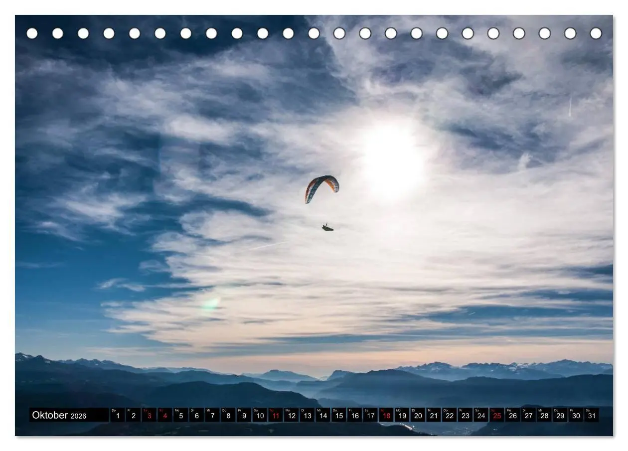 Bild: 9783457975558 | Paragliding - die Faszination des Fliegens (Tischkalender 2026 DIN...