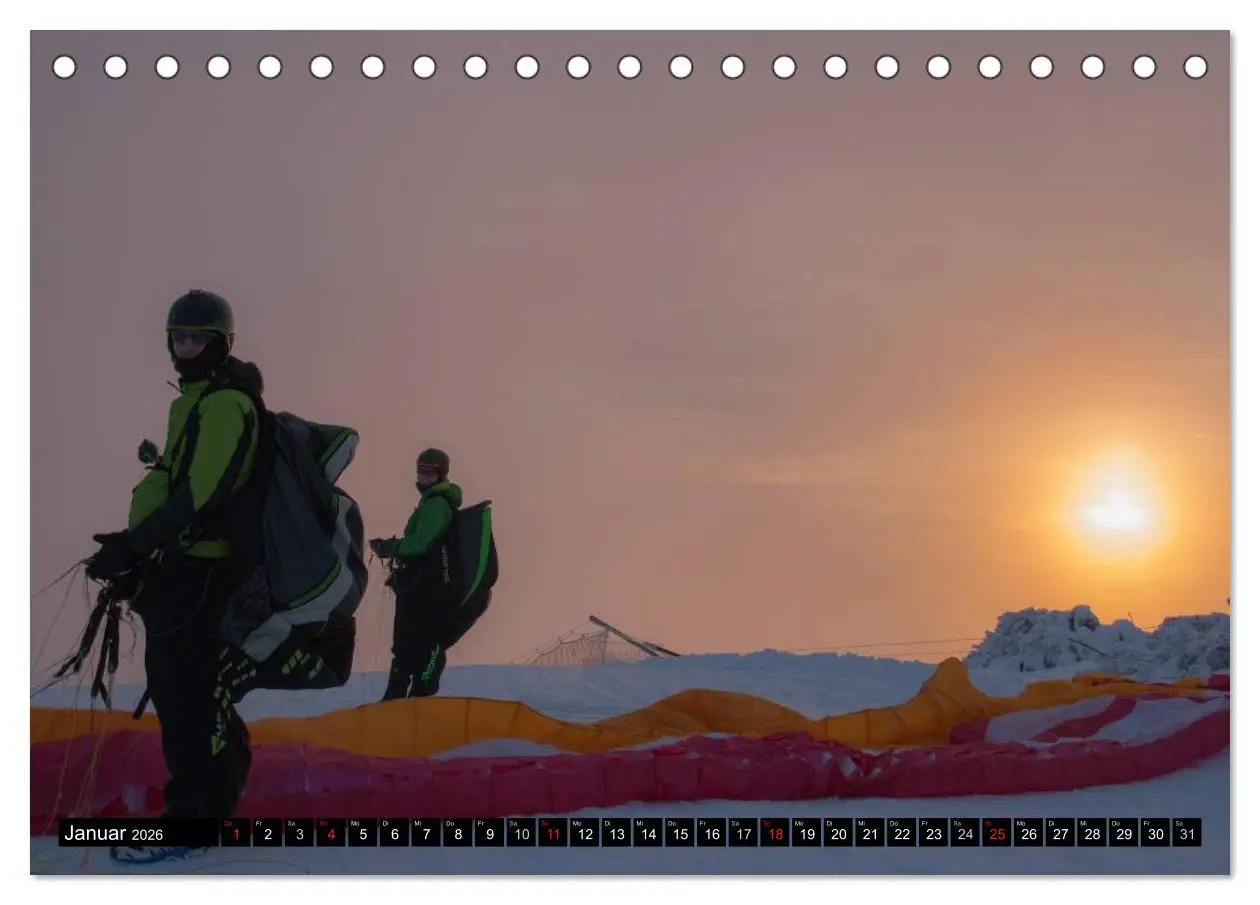 Bild: 9783457975558 | Paragliding - die Faszination des Fliegens (Tischkalender 2026 DIN...