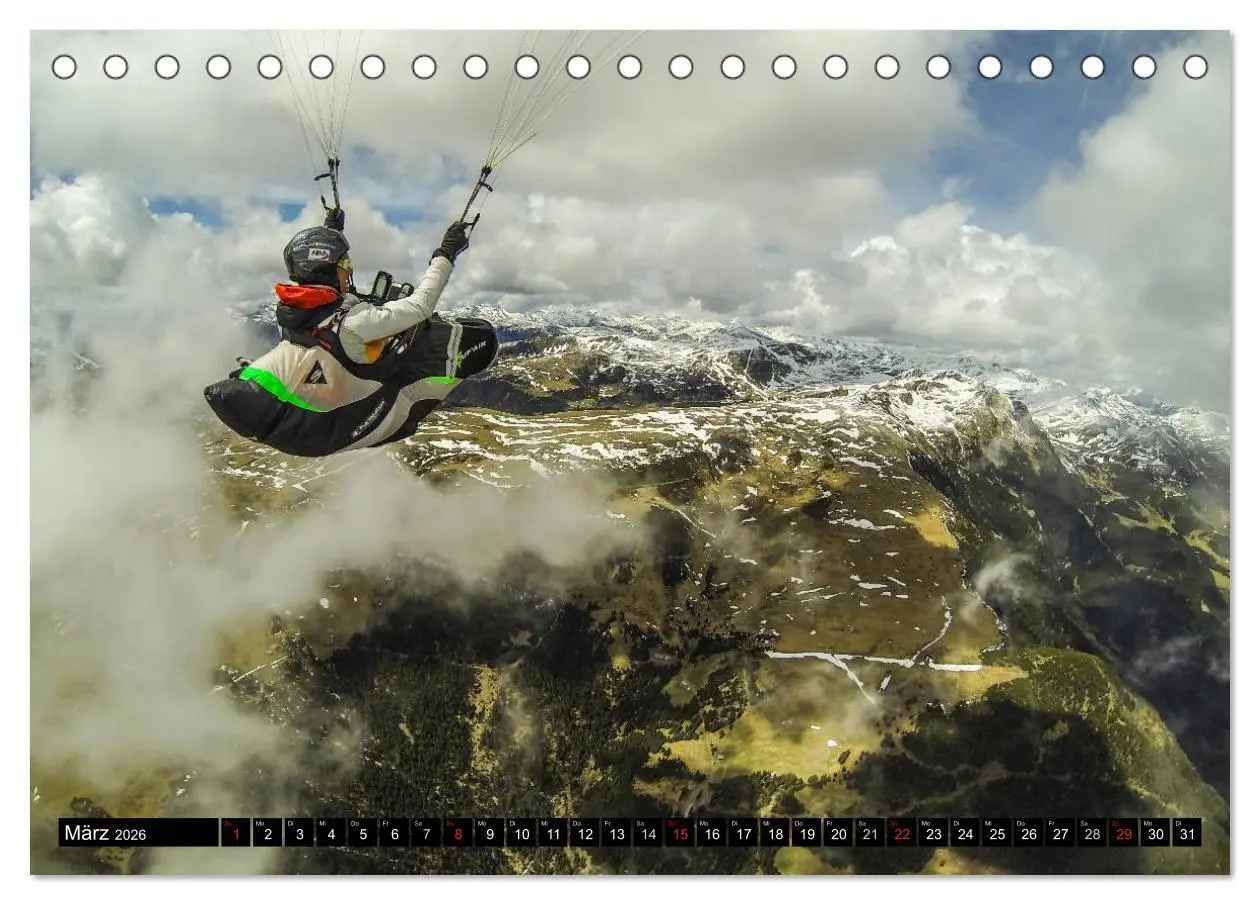 Bild: 9783457975558 | Paragliding - die Faszination des Fliegens (Tischkalender 2026 DIN...
