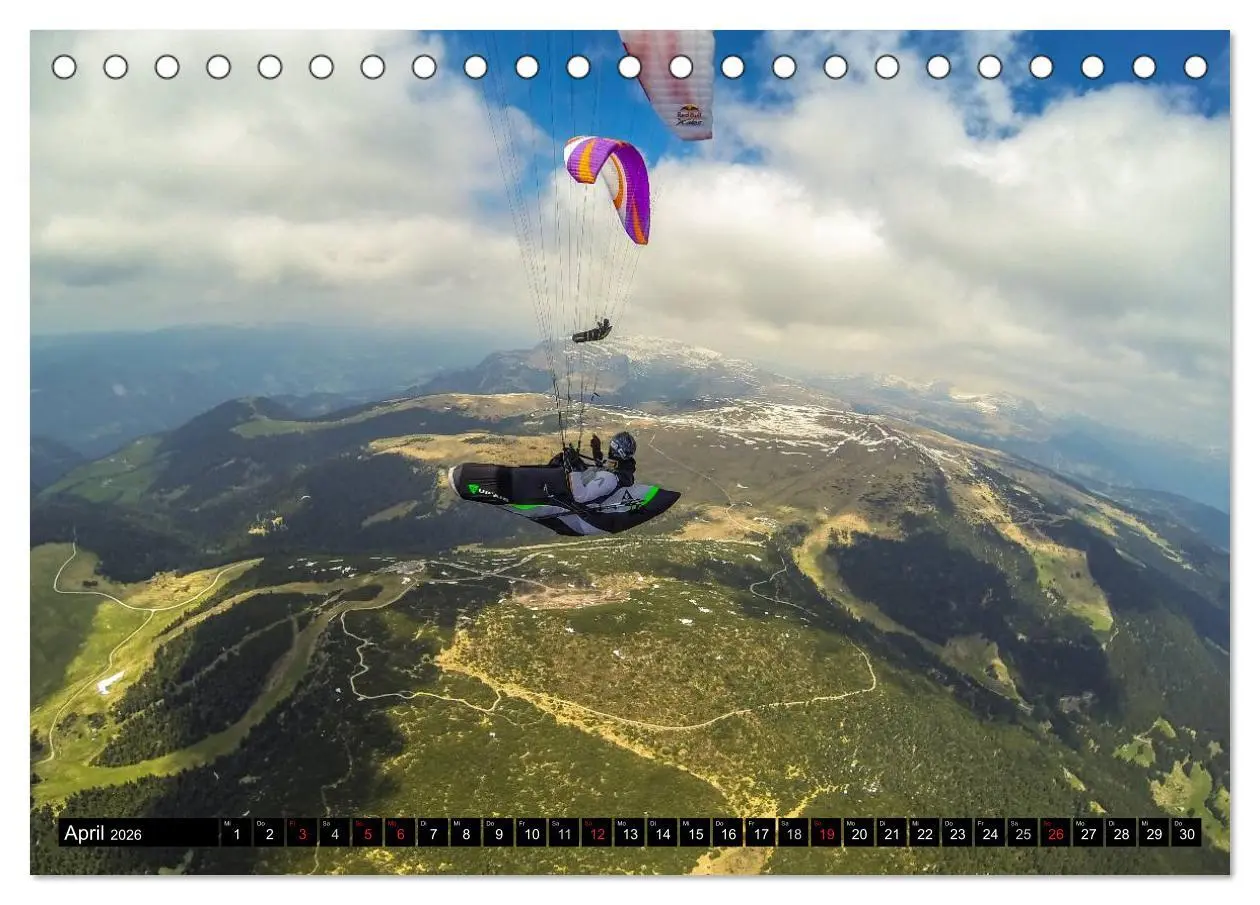 Bild: 9783457975558 | Paragliding - die Faszination des Fliegens (Tischkalender 2026 DIN...