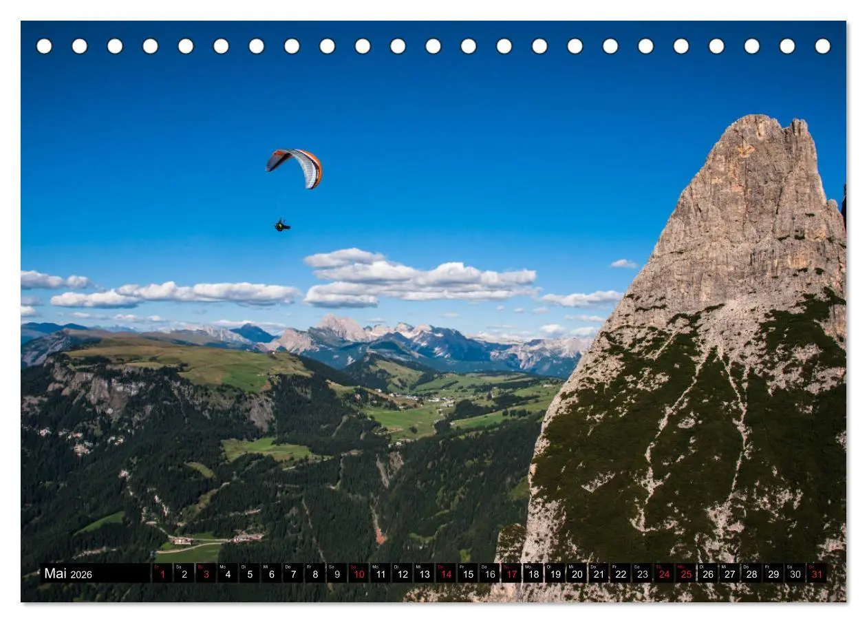 Bild: 9783457975558 | Paragliding - die Faszination des Fliegens (Tischkalender 2026 DIN...