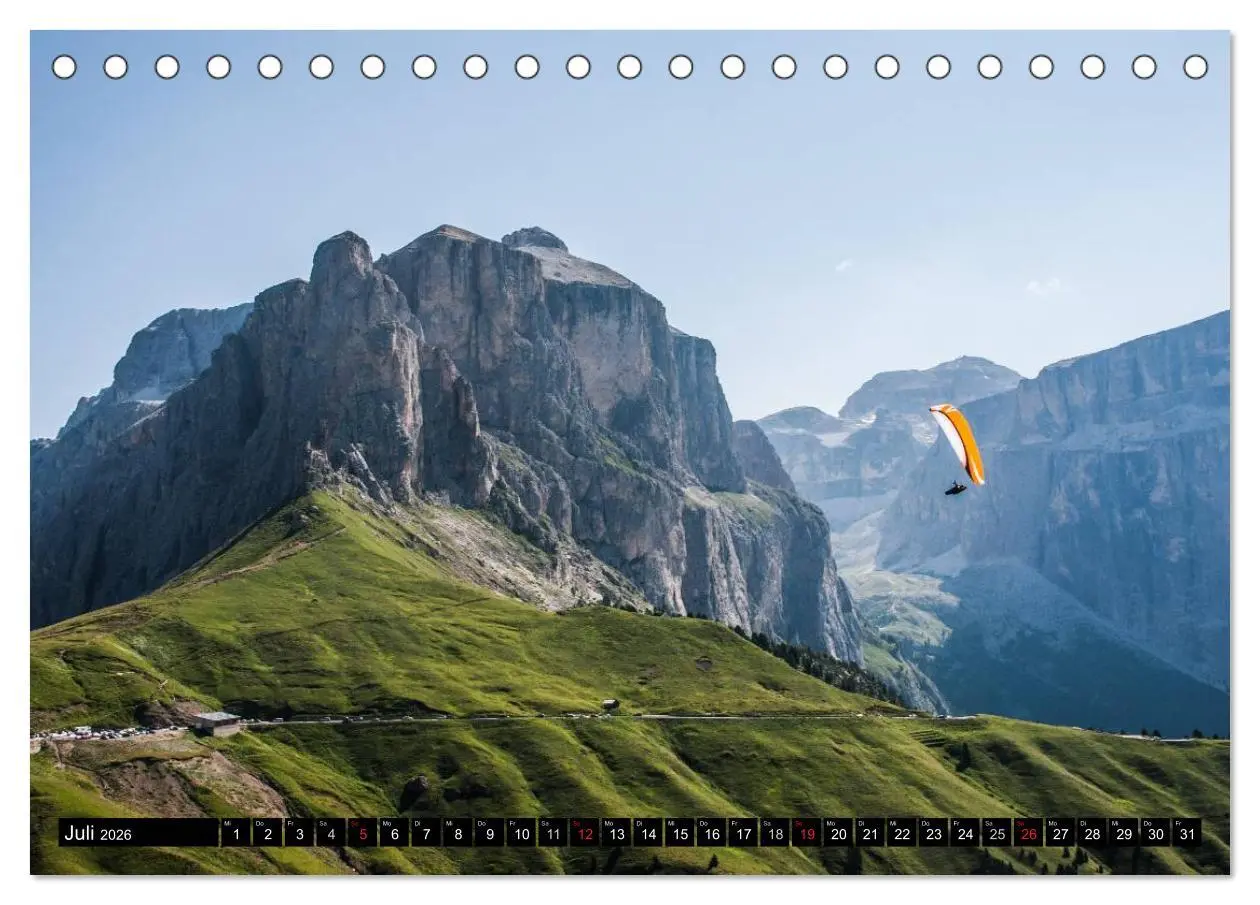 Bild: 9783457975558 | Paragliding - die Faszination des Fliegens (Tischkalender 2026 DIN...
