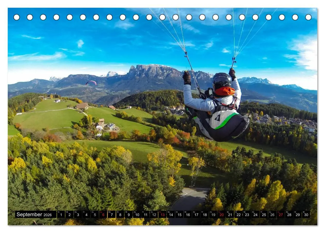 Bild: 9783457975558 | Paragliding - die Faszination des Fliegens (Tischkalender 2026 DIN...