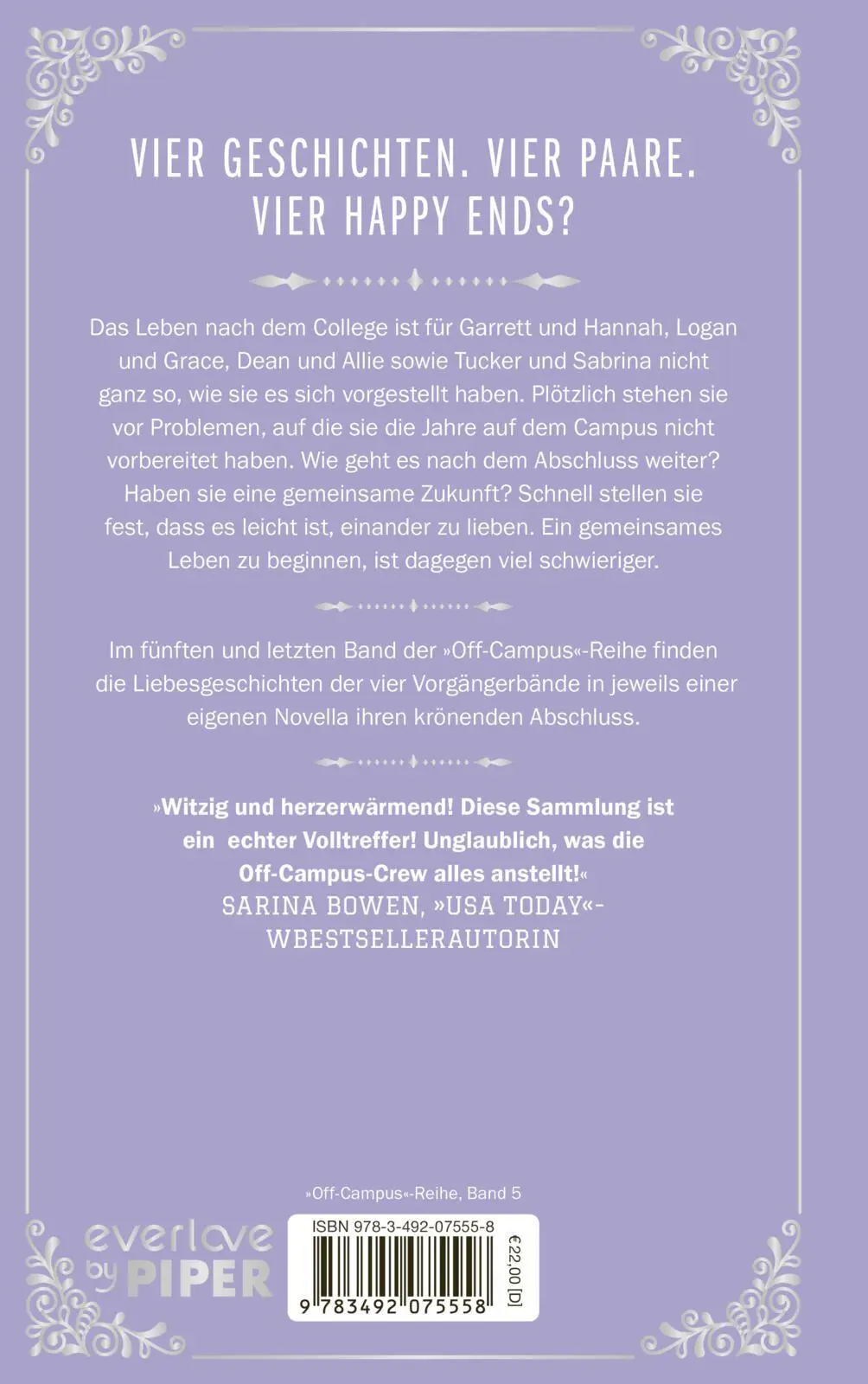Rückseite: 9783492075558 | The Legacy - Endlich erwachsen | Elle Kennedy | Buch | Off-Campus