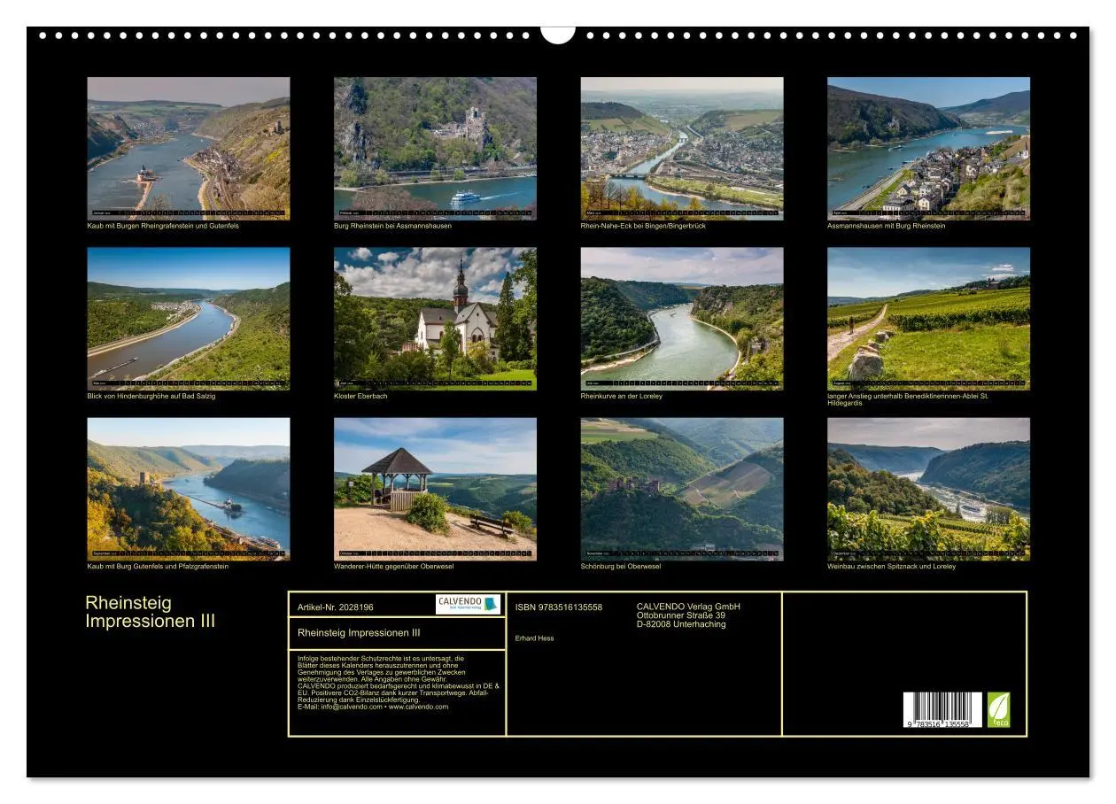 Bild: 9783516135558 | Rheinsteig Impressionen III (Wandkalender 2026 DIN A2 quer),...