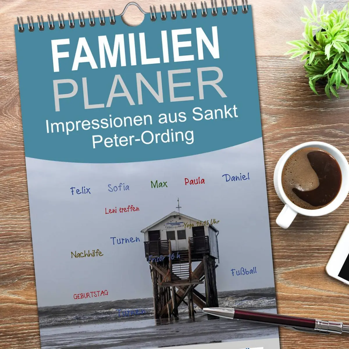 Bild: 9783516515558 | Familienplaner 2026 - Impressionen aus Sankt Peter-Ording mit 5...